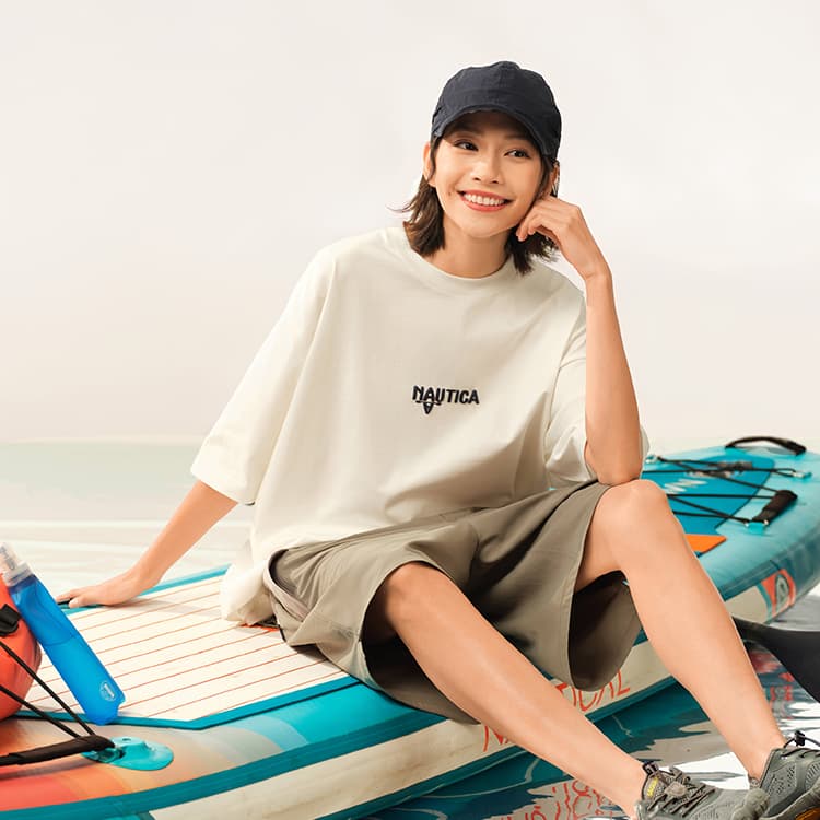 Футболка Nautica White Sail T-рубашка унисекс - изображение 5
