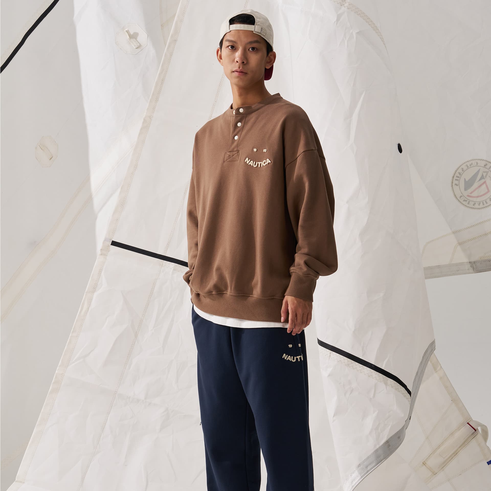 Худи Nautica White Sail Толстовка с длинными рукавами унисекс - изображение 12