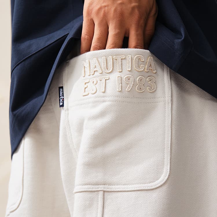 Штаны Nautica White Sail Вязаные тренировочные штаны унисекс - изображение 6