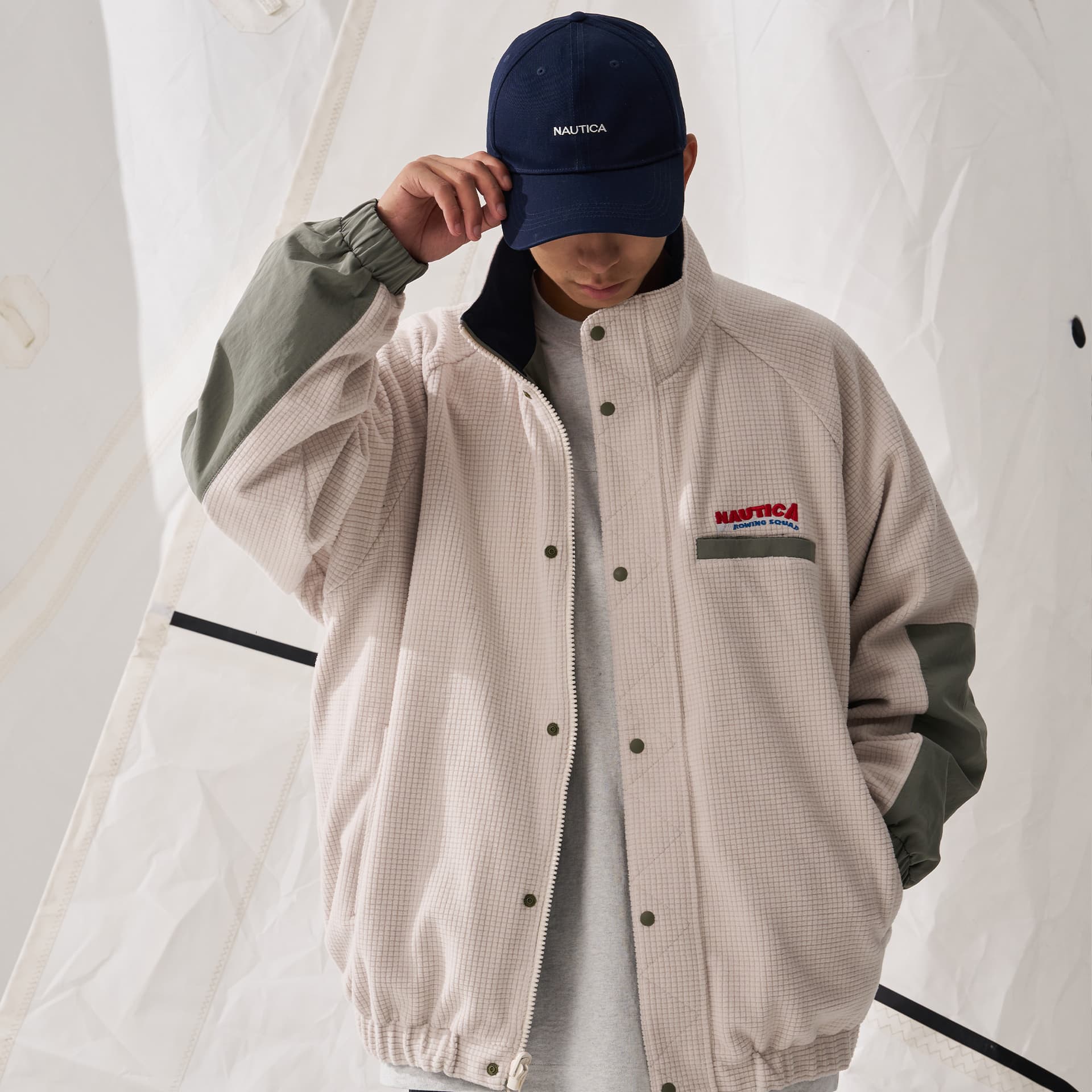 Зимняя куртка пуховик Nautica White Sail Мужская пуховая куртка - изображение 12