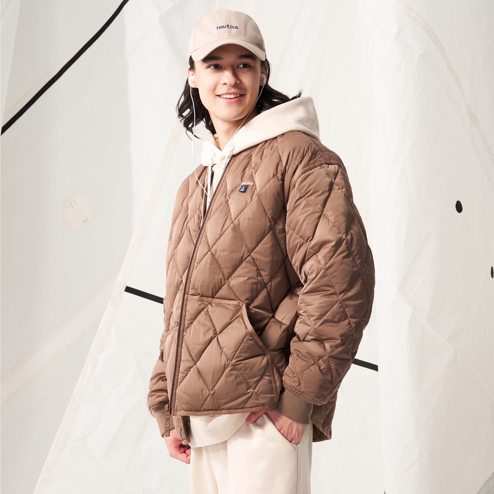 Зимняя куртка Nautica White Sail Мужской пуховик - изображение 4