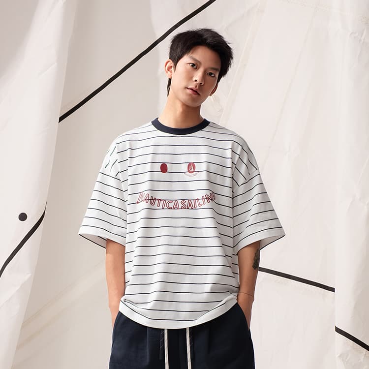 Футболка Nautica White Sail T-рубашка унисекс - изображение 7