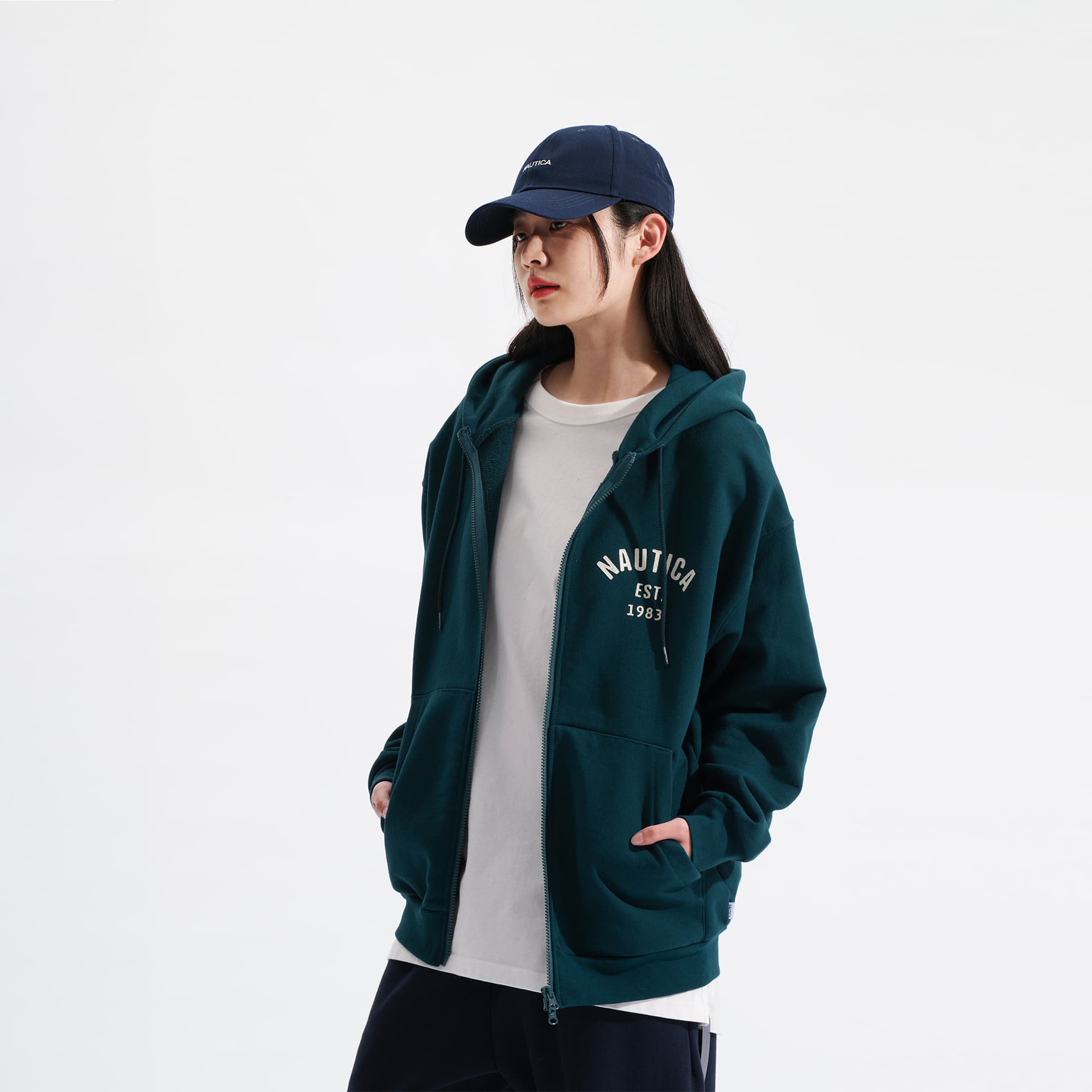 Худи Nautica White Sail Толстовка с длинными рукавами унисекс - изображение 4