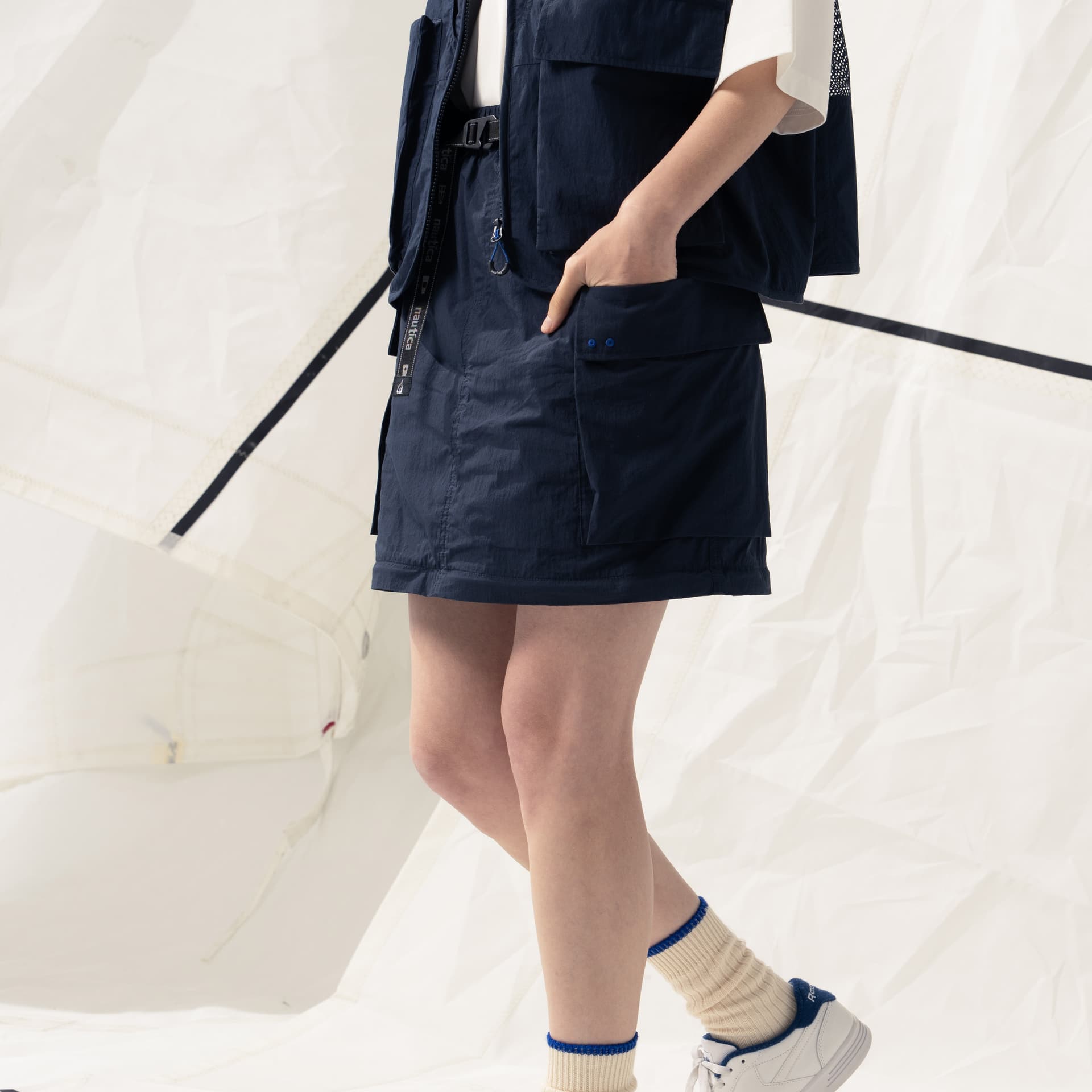Юбка Nautica White Sail Повседневная длинная юбка для женщин - изображение 16