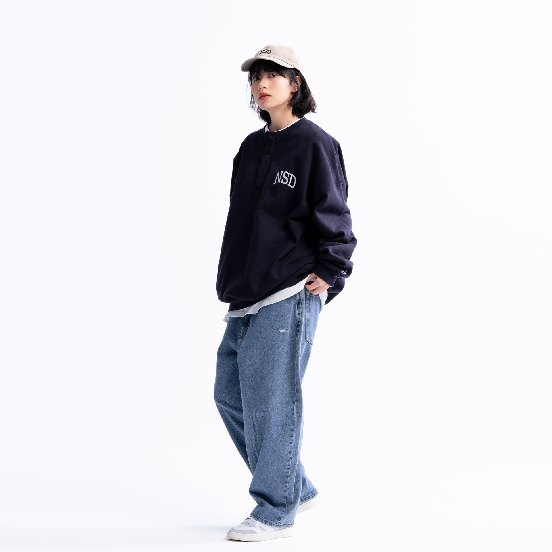 Худи Nautica White Sail Длинный рукав Толстовка с круглым вырезом Унисекс - изображение 7