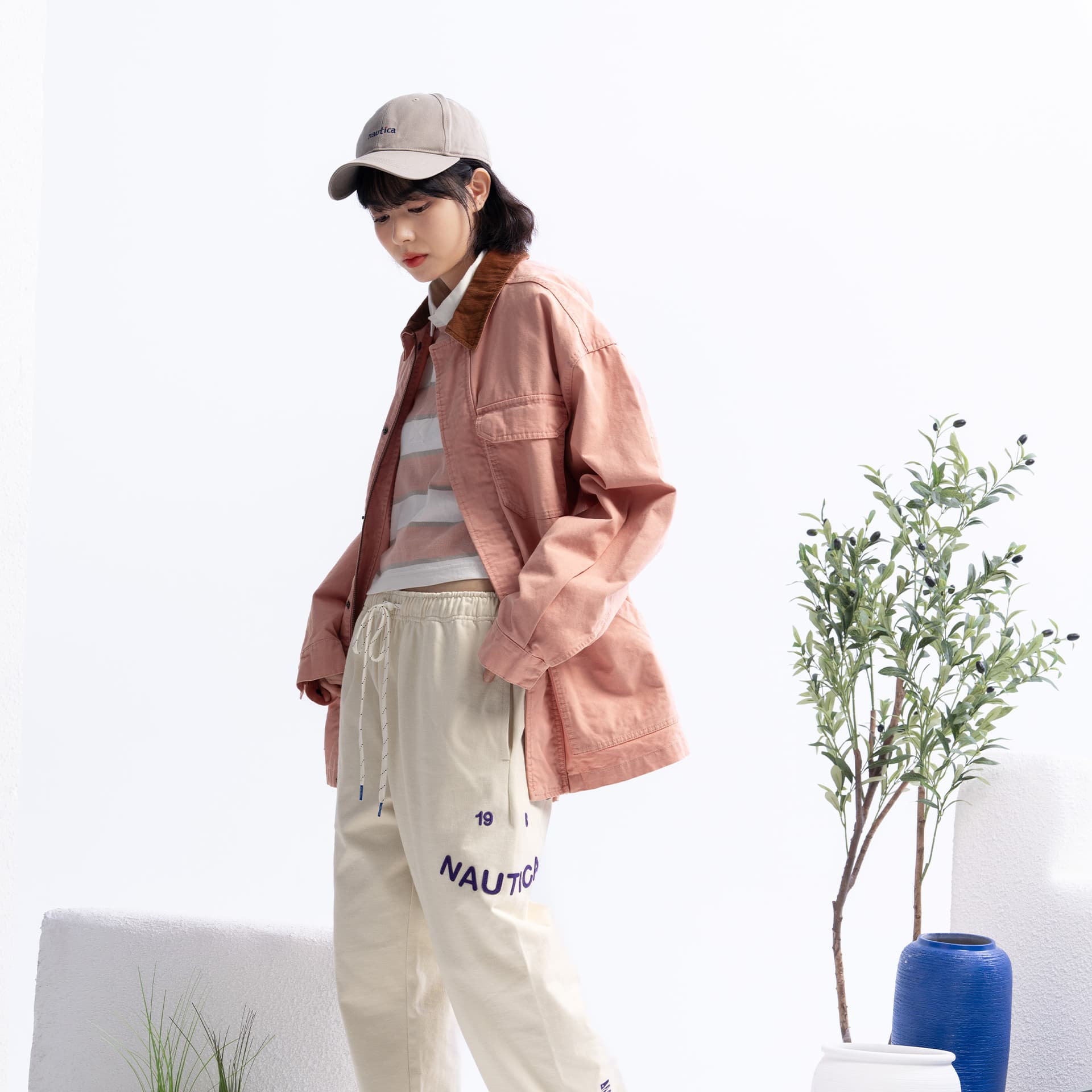 Джинсовая куртка Nautica White Sail Легкое пальто унисекс - изображение 5