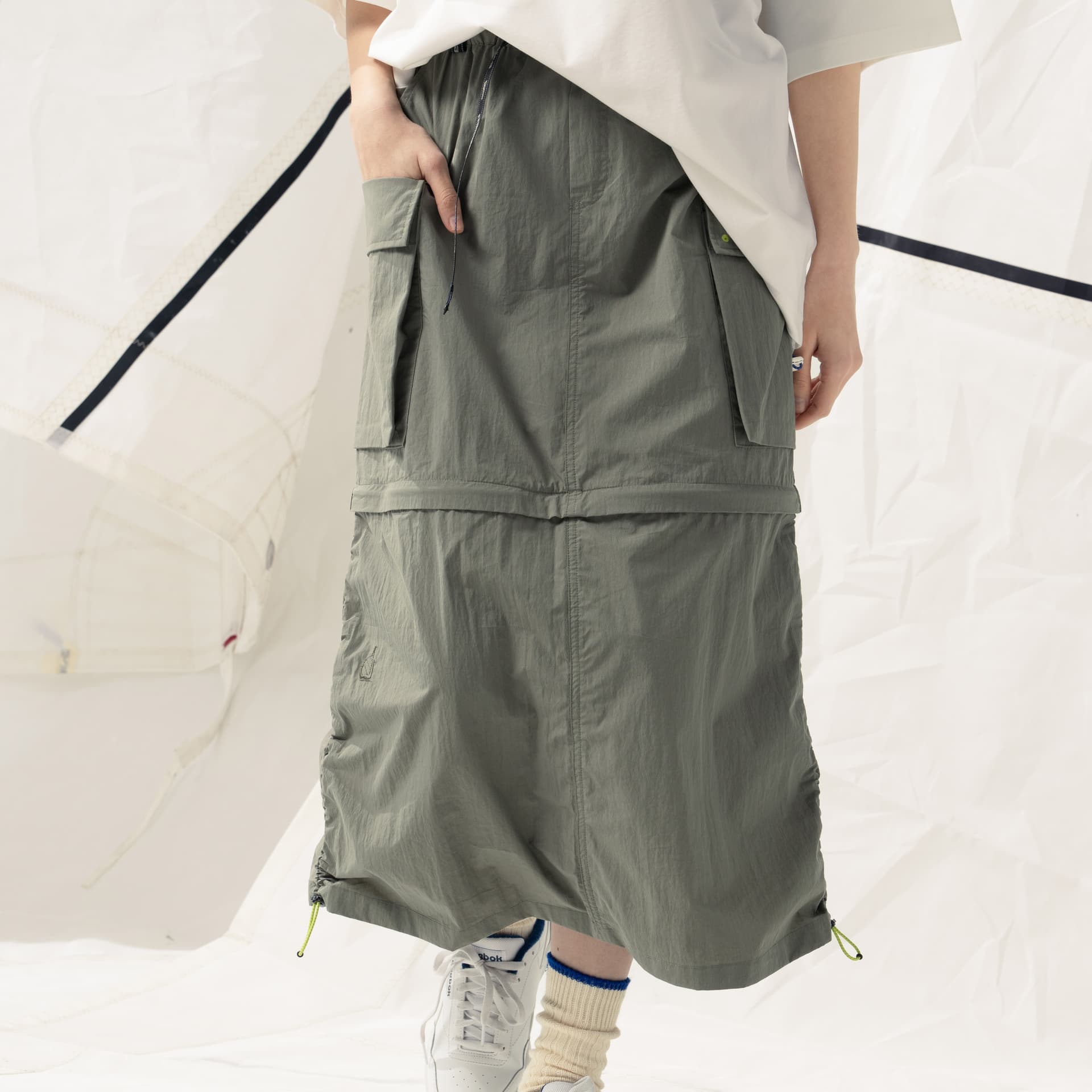 Юбка Nautica White Sail Повседневная длинная юбка для женщин - изображение 10