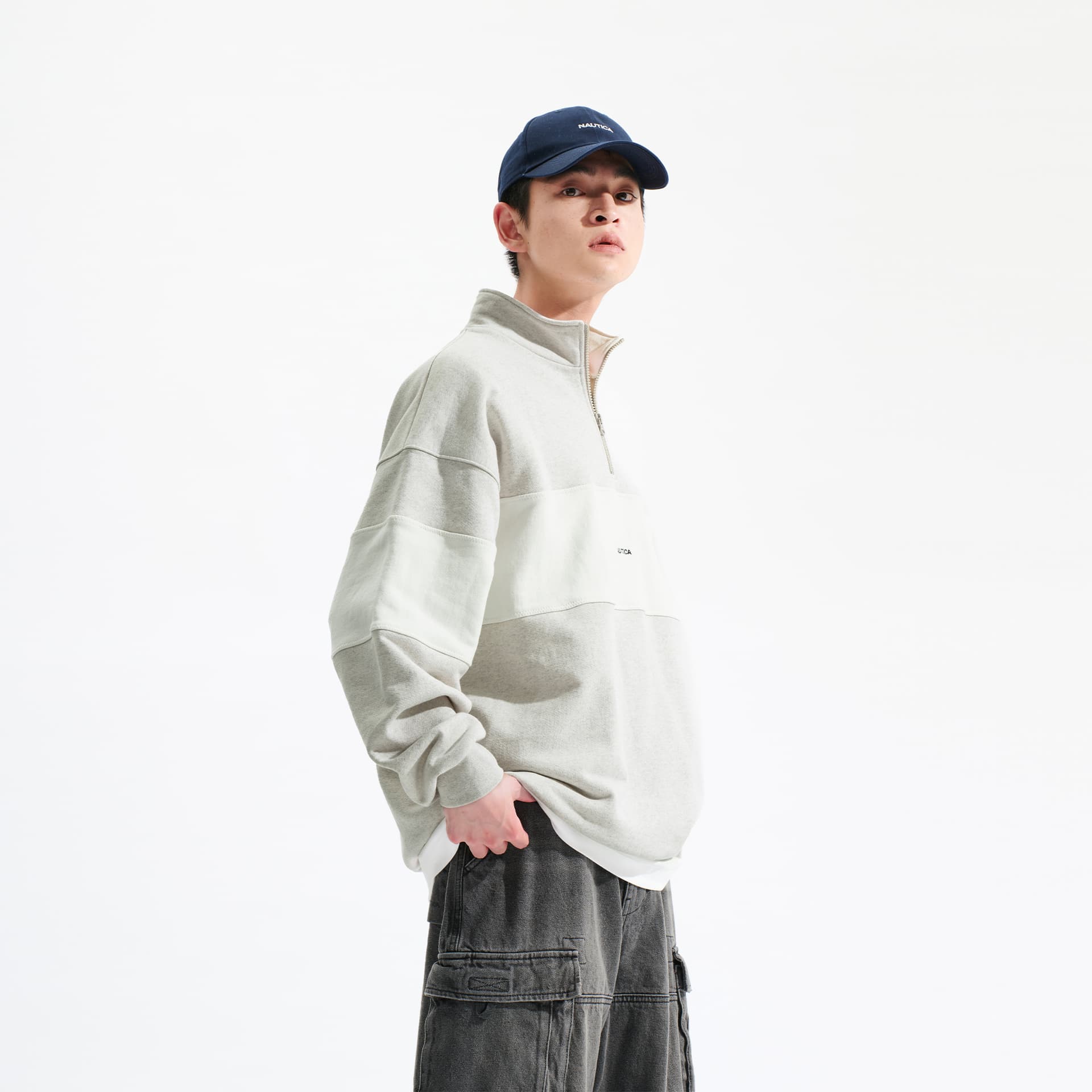 Худи Nautica White Sail Длинный рукав Толстовка Унисекс - изображение 6