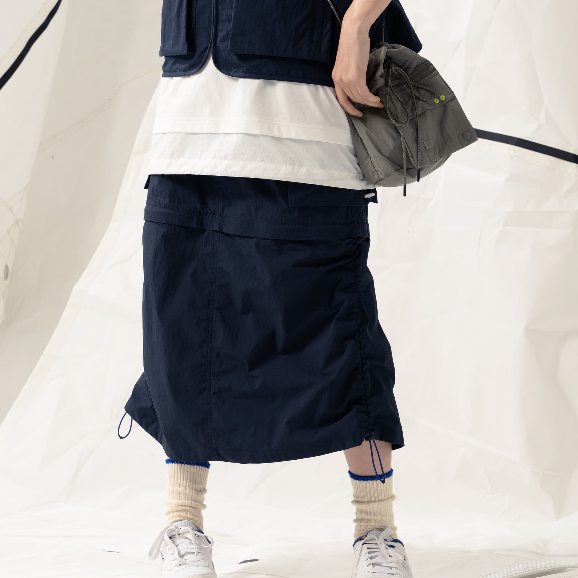 Юбка Nautica White Sail Повседневная длинная юбка для женщин - изображение 12