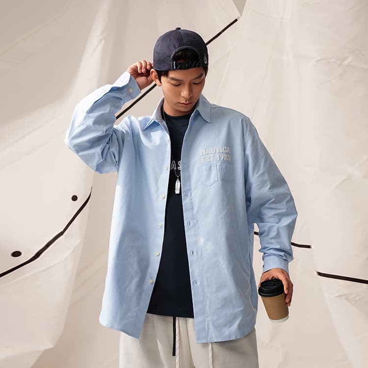 Рубашка Nautica White Sail Рубашка Унисекс - изображение 3