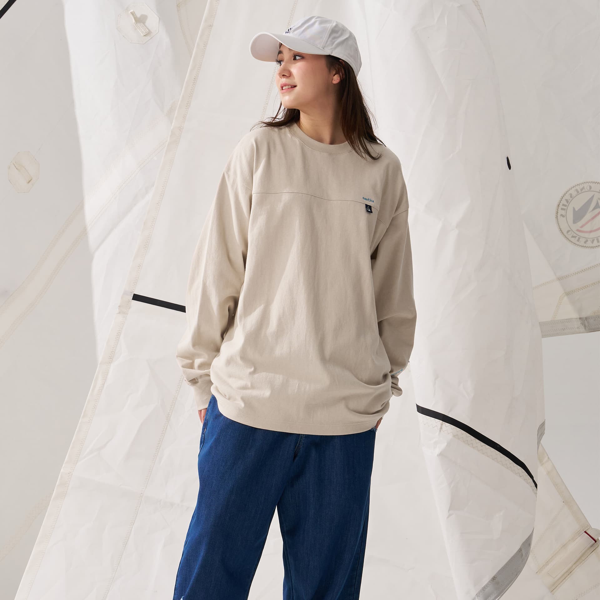Футболка Nautica White Sail T-рубашка унисекс - изображение 3