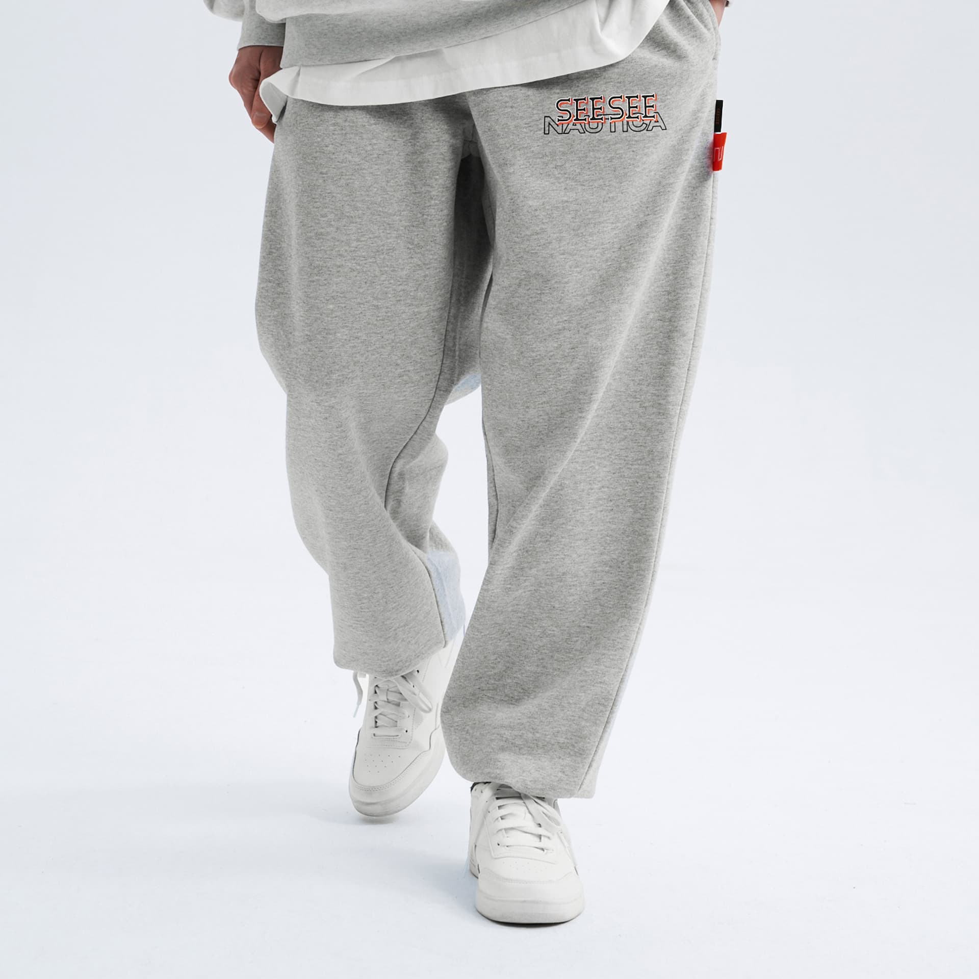 Штаны Nautica White Sail X See Спортивные трикотажные брюки Унисекс - изображение 3