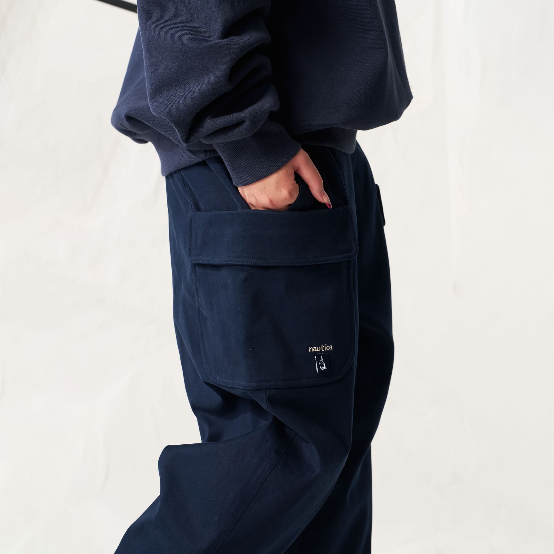 Штаны Nautica White Sail Вязаные Тренировочные Брюки Мужские - изображение 6