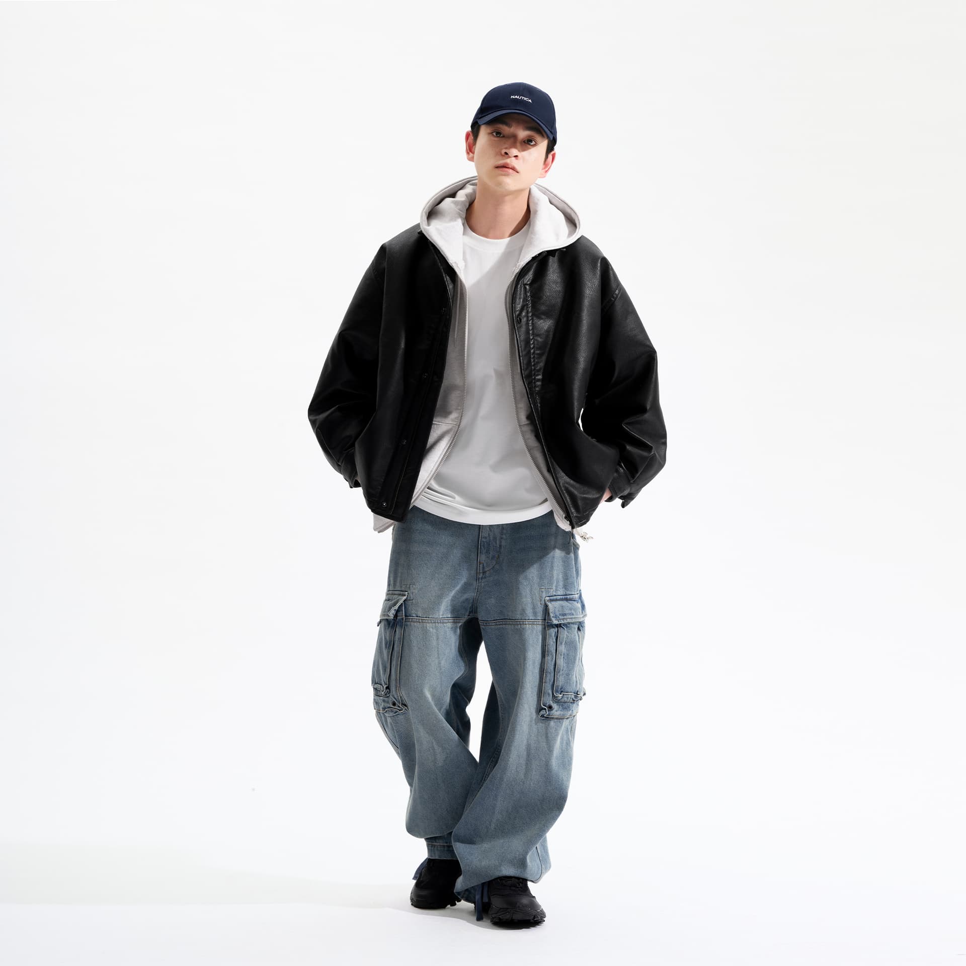 Куртка Nautica White Sail Куртка из искусственной кожи Мужская - изображение 4