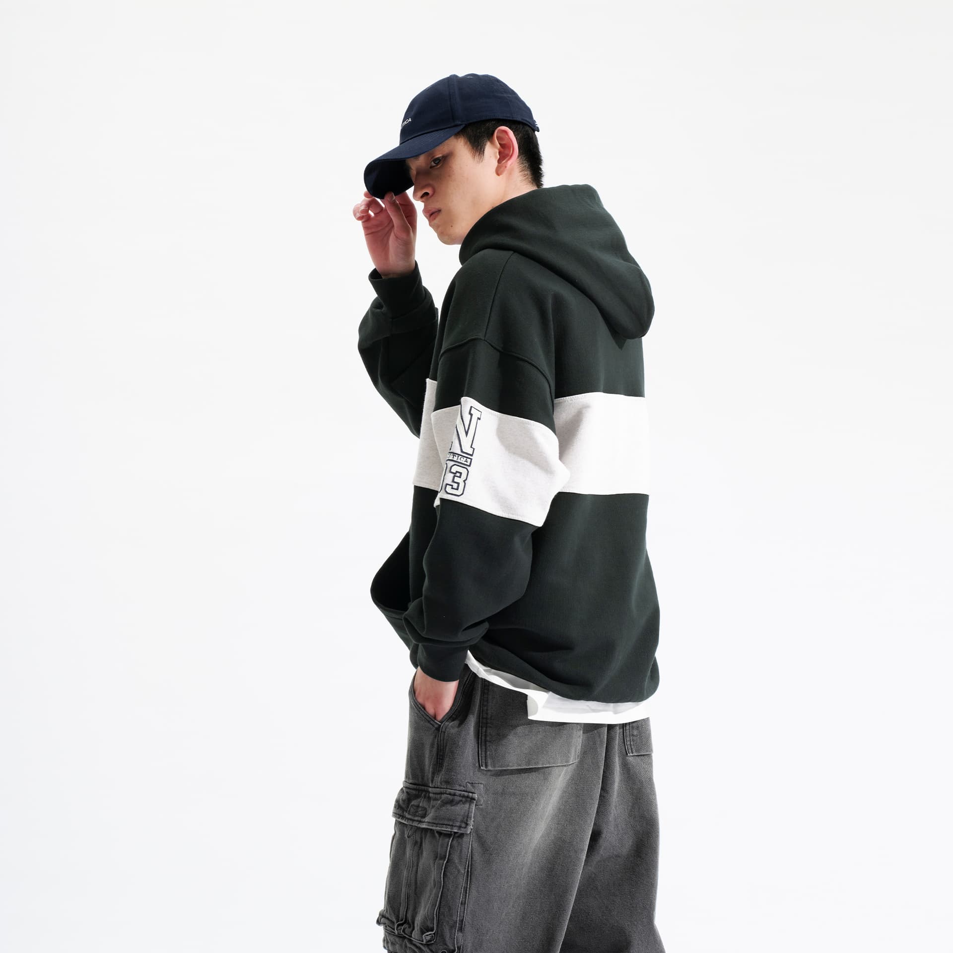 Худи Nautica White Sail Толстовка с длинными рукавами унисекс - изображение 3