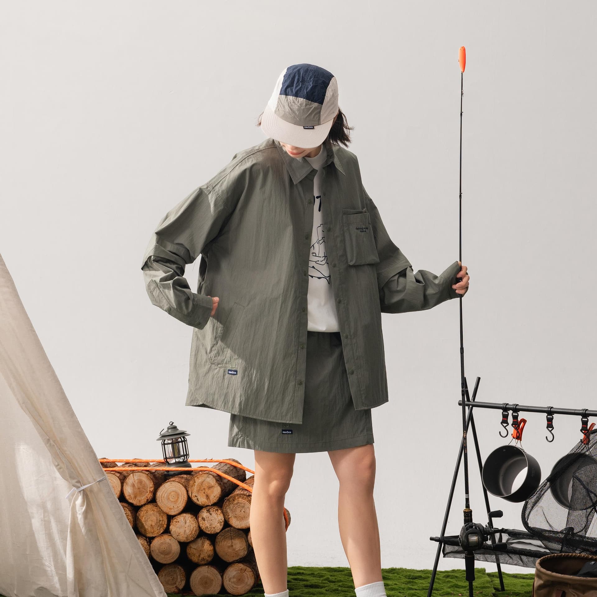 Рубашка Nautica White Sail SS25 Рубашка Мужская - изображение 10