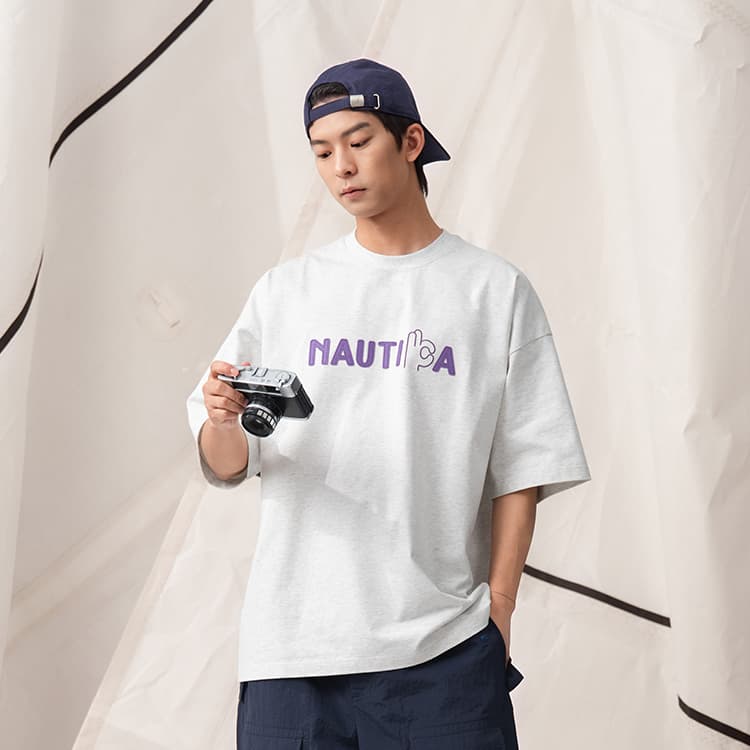 Футболка Nautica White Sail T-рубашка унисекс - изображение 3
