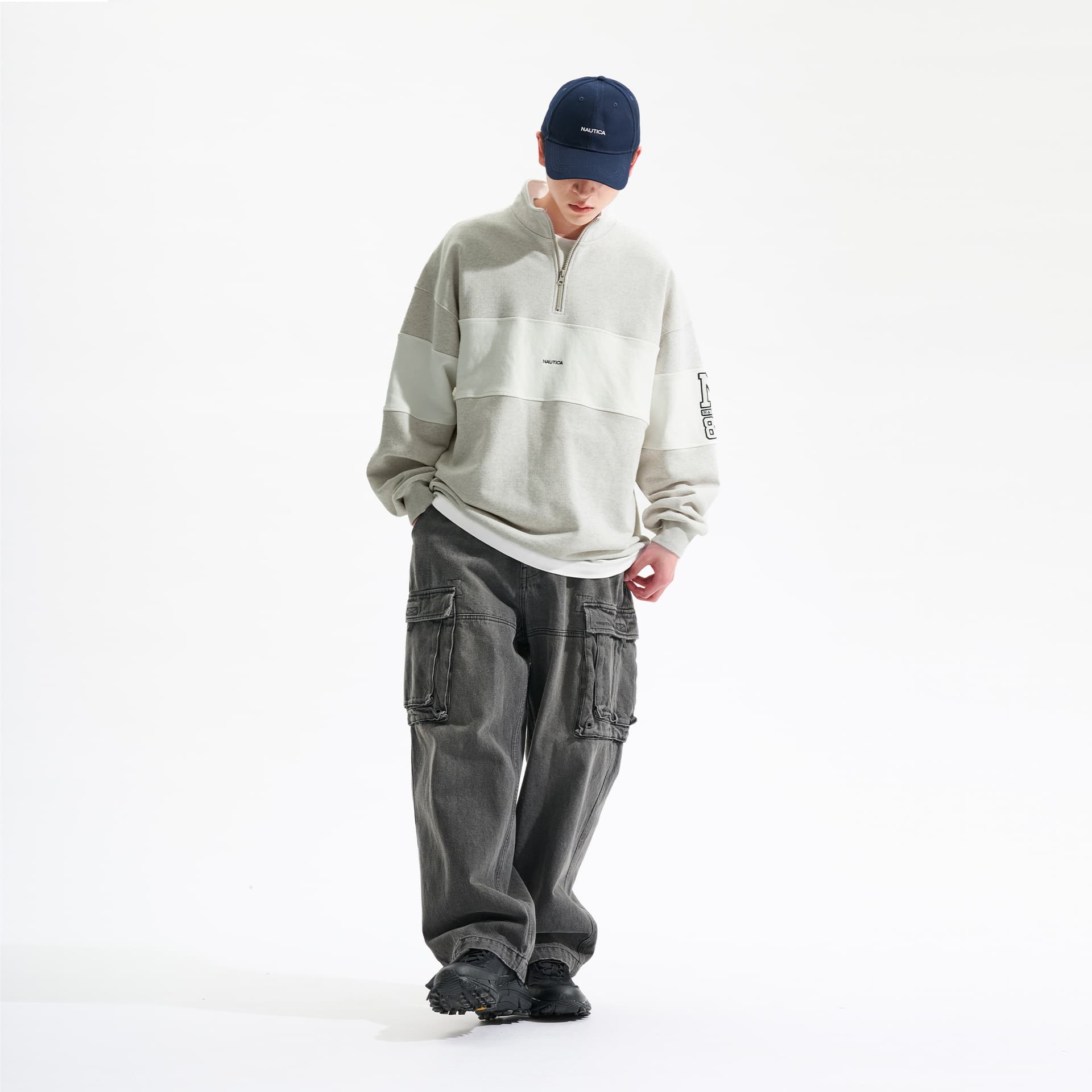 Худи Nautica White Sail Длинный рукав Толстовка Унисекс - изображение 5