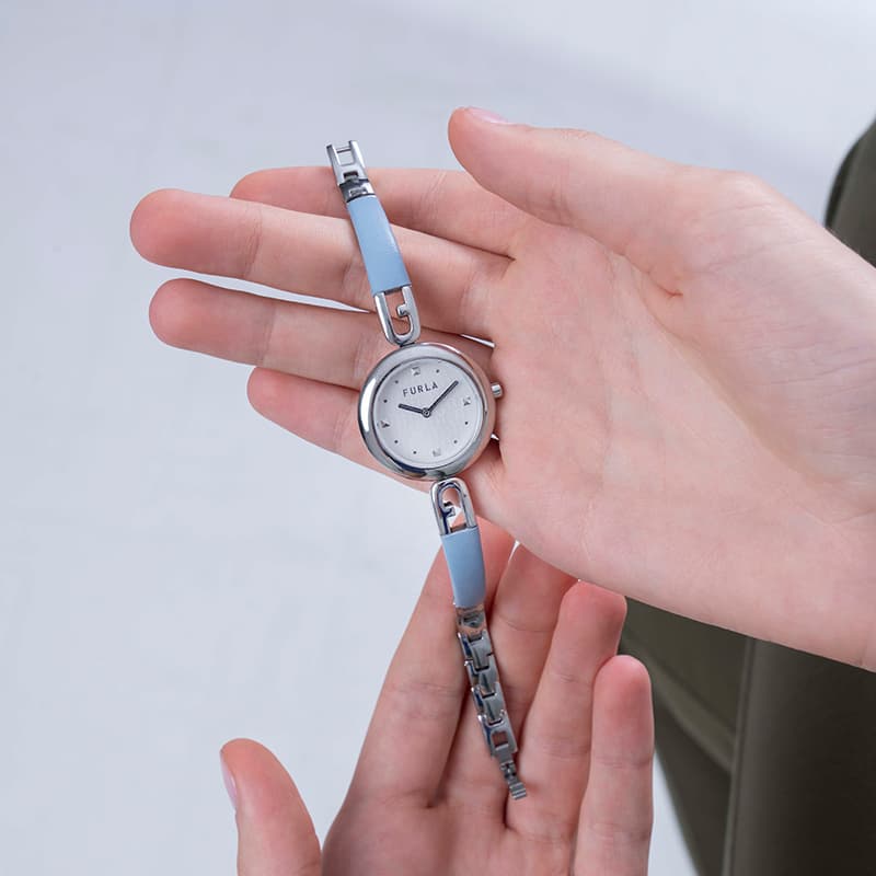 Механические часы Furla Heritage Часы с ремешком на запястье кварцевый механизм натуральная кожа шнуровка 28 мм серебристый циферблат - изображение 6