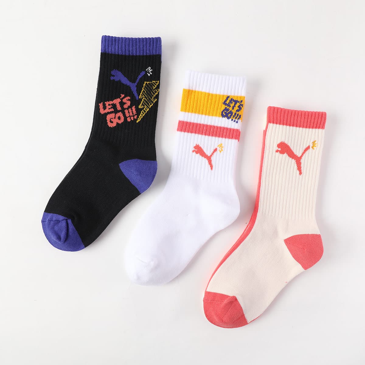 PUMA Kids Носки экрю/черный/белый - изображение 7