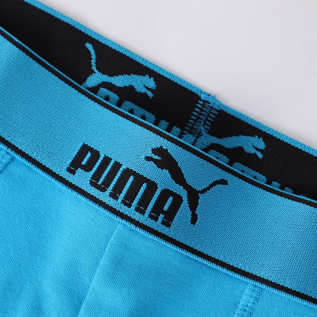 Трусы PUMA Молоко Синий Небесный Синий [2 упаковки] Мужские боксер-шорты - изображение 4
