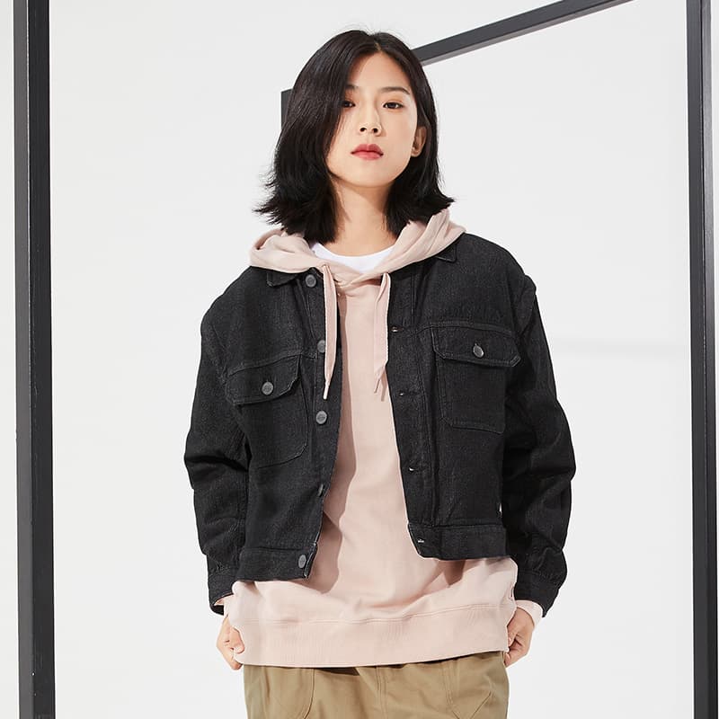Dickies Джинсовая Куртка Женская Черная - изображение 3