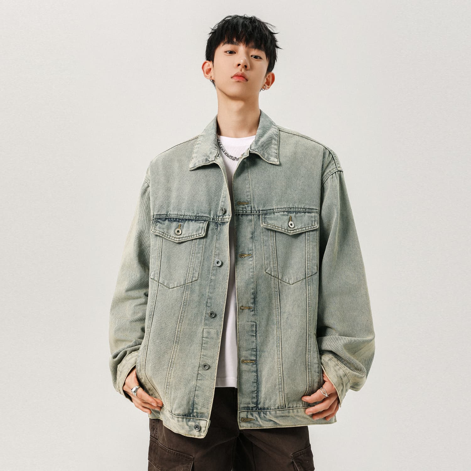Джинсовая куртка JEANSWEST Мужской Джинсовые куртки - изображение 4