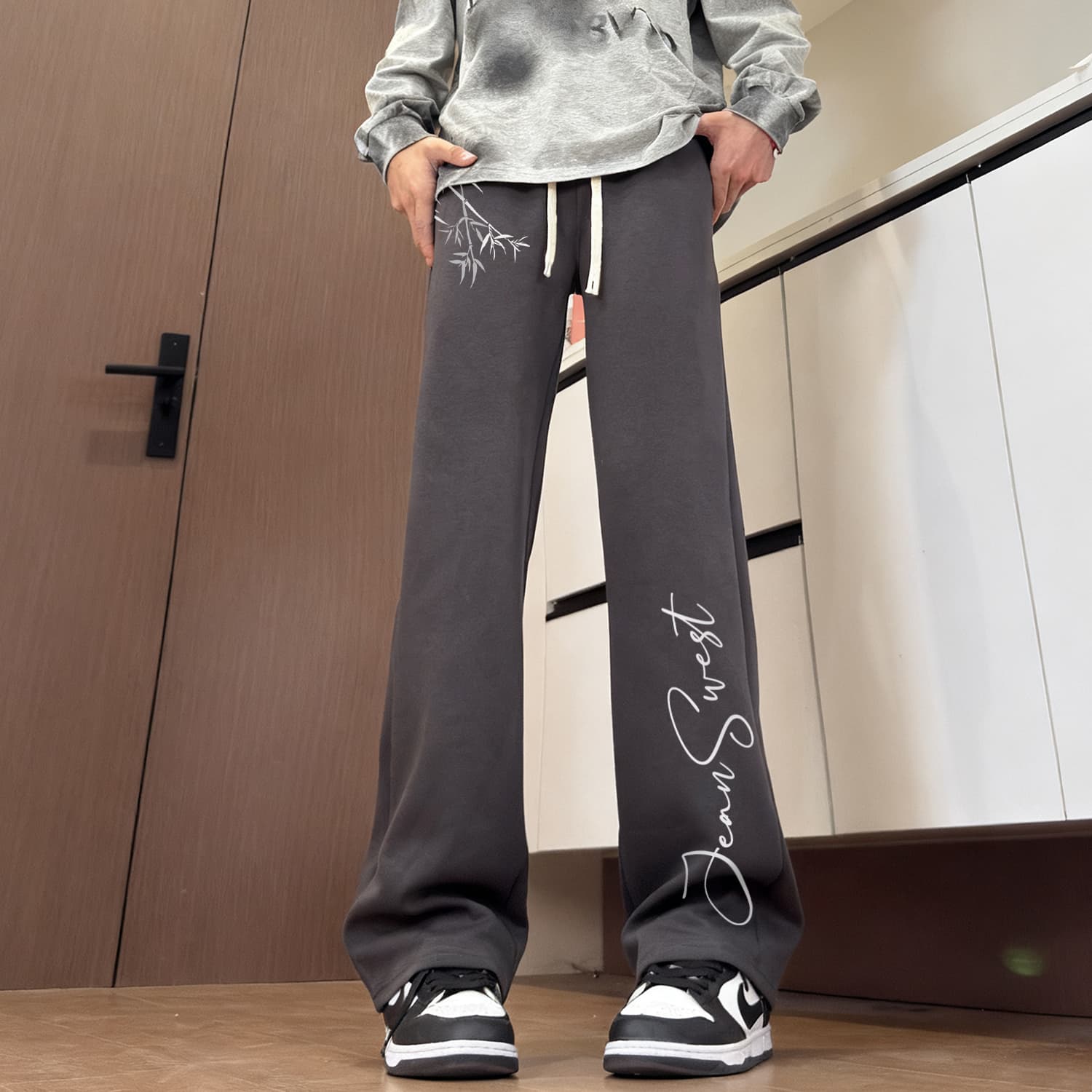 Штаны JEANSWEST Трикотажная ткань Повседневные штаны Унисекс - изображение 5