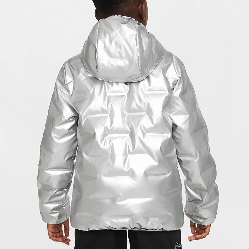 Nike Пуховик Подростки Серебряный - изображение 4