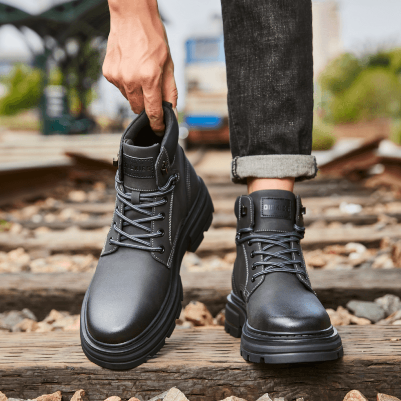 Ботинки Dickies 11,5cm Мужская ботинка Martin Черный Серый - изображение 6