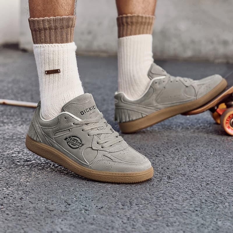 Кроссовки Dickies Износостойкие Легкие Износостойкие и Низкие Кроссовки для скейтбординга Мужские Серые Зеленые - изображение 8