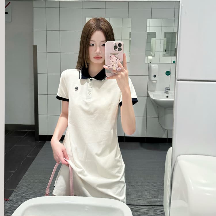 Платье Teenie Weenie Женские Короткие Платья с Рукавами - изображение 11
