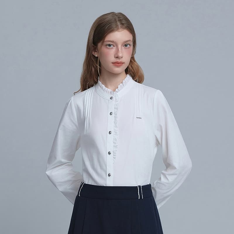 Блузка Teenie Weenie Белый Женские Рубашки - изображение 4