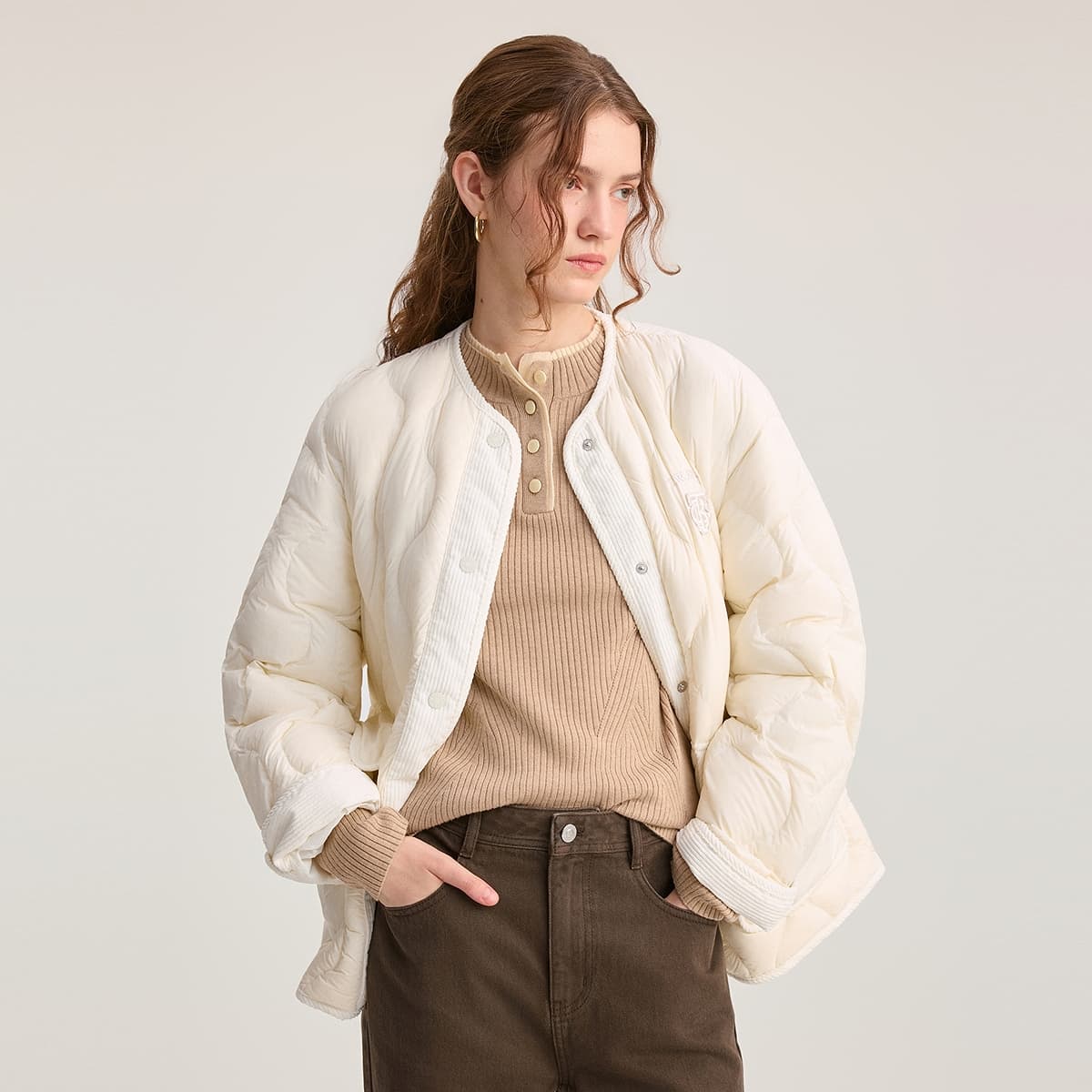 Пуховик Teenie Weenie Lightweight Warm Shaped Down Collection Женские Пуховики - изображение 6