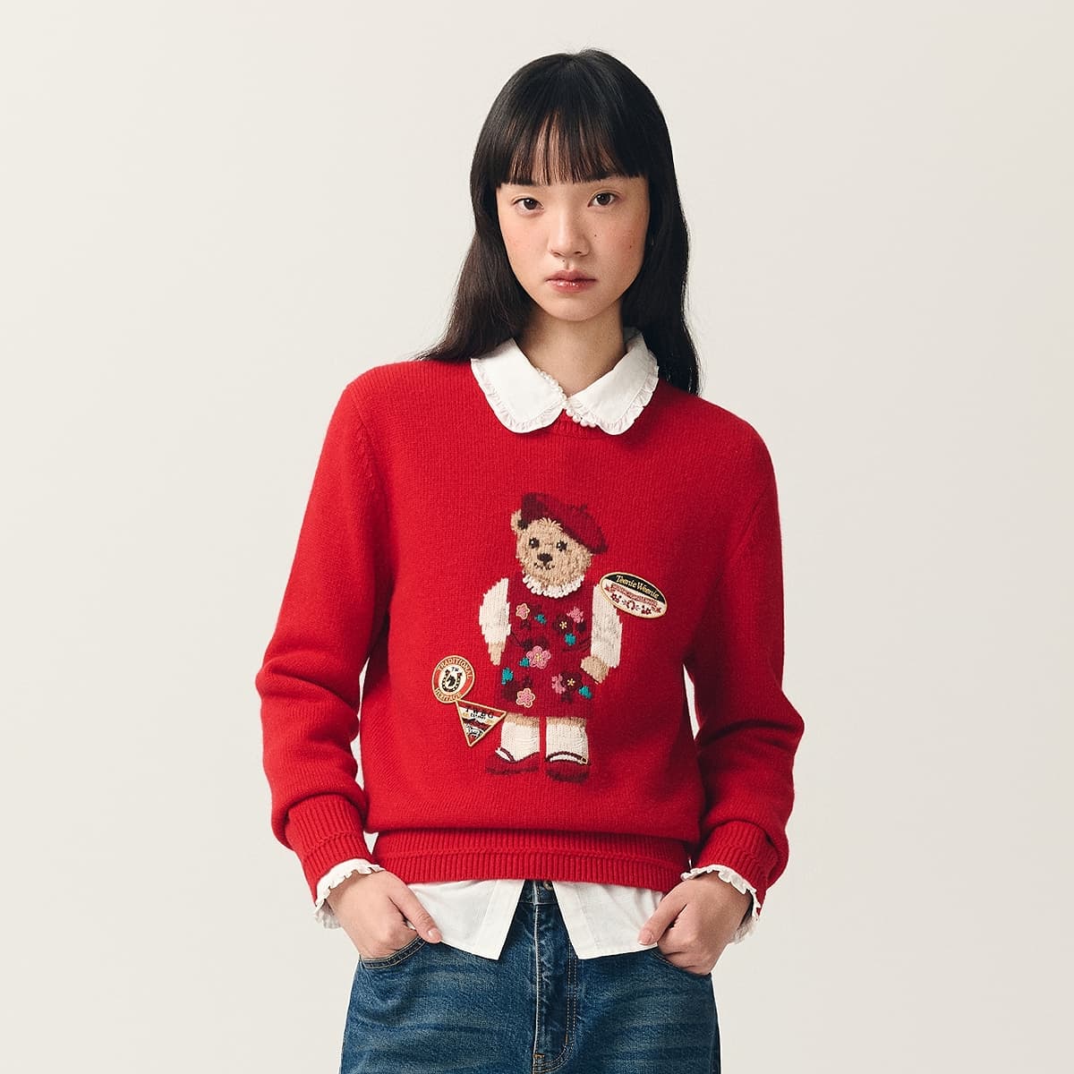 Кофта Teenie Weenie Красный Женский Трикотаж - изображение 5