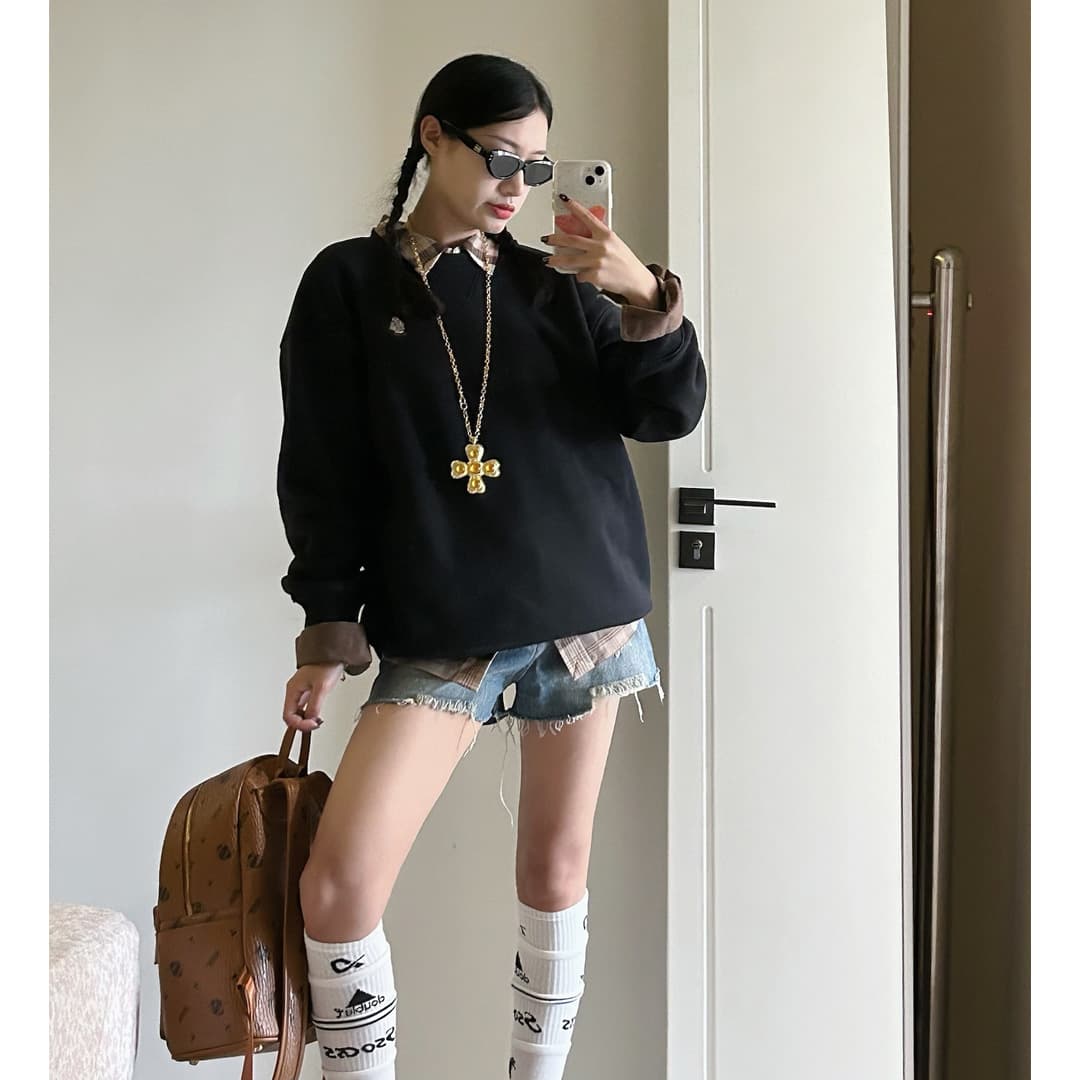 Кофта Teenie Weenie Vintage Basic Minimalist Collection Женские Свитшоты - изображение 5