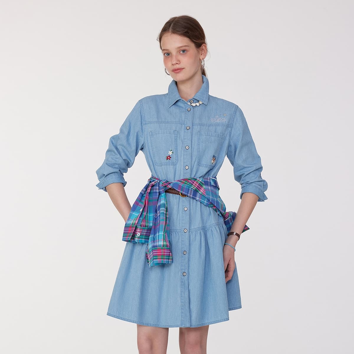 Платье Teenie Weenie Длинный Sleeved Платье Женские - изображение 5