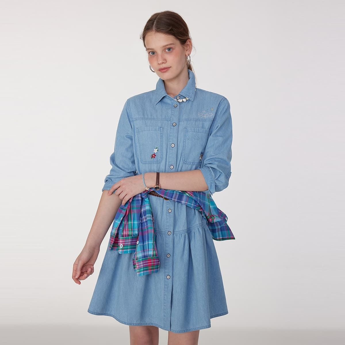 Платье Teenie Weenie Длинный Sleeved Платье Женские - изображение 4