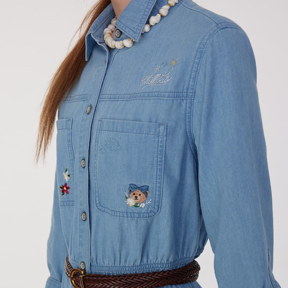 Платье Teenie Weenie Длинный Sleeved Платье Женские - изображение 6