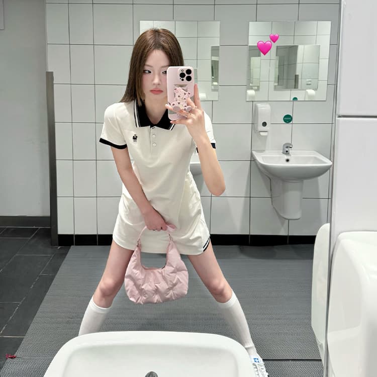 Платье Teenie Weenie Женские Короткие Платья с Рукавами - изображение 10