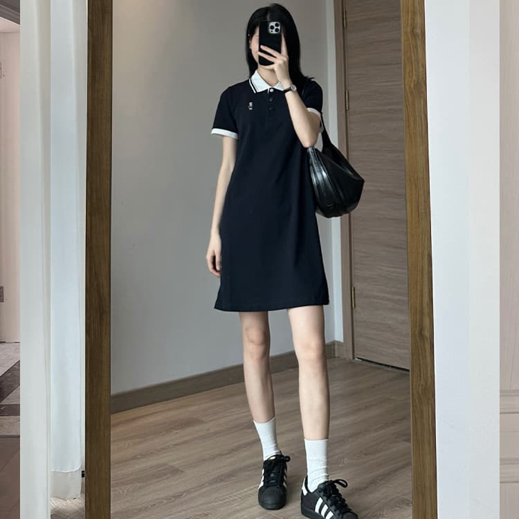 Платье Teenie Weenie Женские Короткие Платья с Рукавами - изображение 9