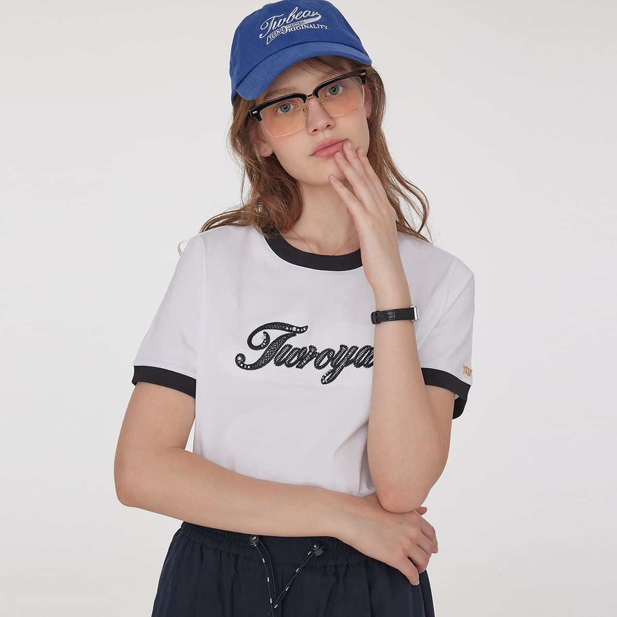 Футболка Teenie Weenie Белые Женские Футболки - изображение 3