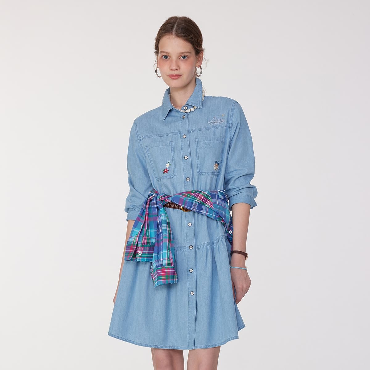 Платье Teenie Weenie Длинный Sleeved Платье Женские - изображение 3