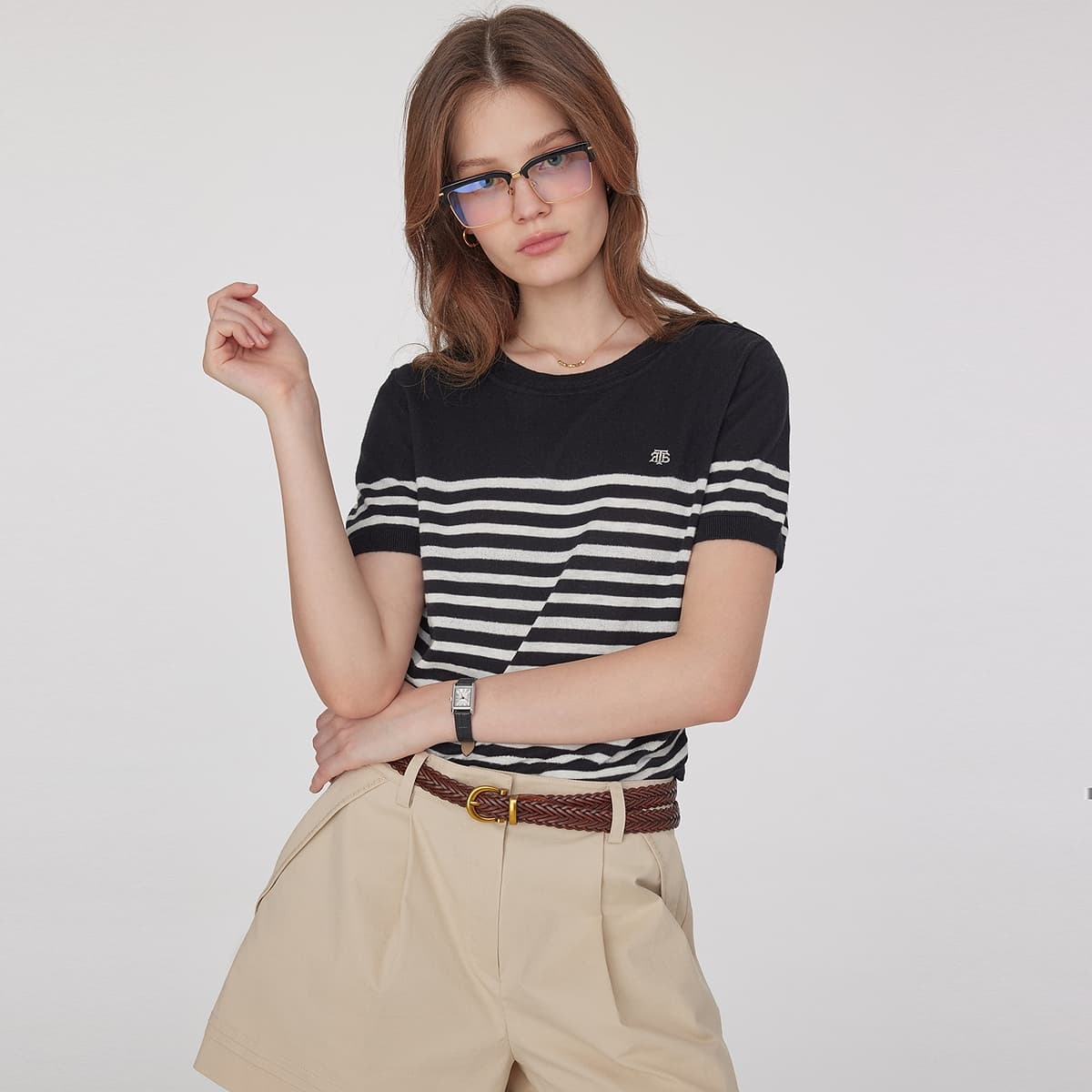 Кардиган Teenie Weenie Женские Свитеры с Цветовым Блокированием - изображение 5