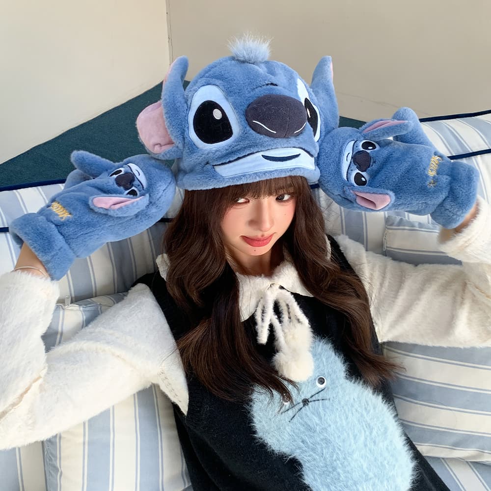 Головной убор Disney Stitch Полиэстер Шапки-бини Унисекс - изображение 5