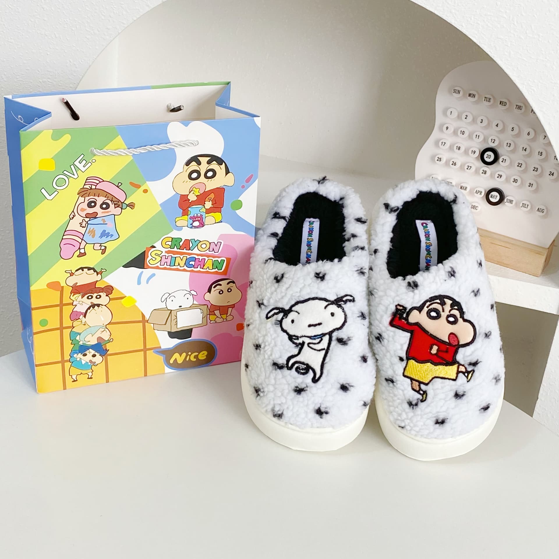 Crayon Shinchan Дом Хлопок Тапочки Белый - изображение 3