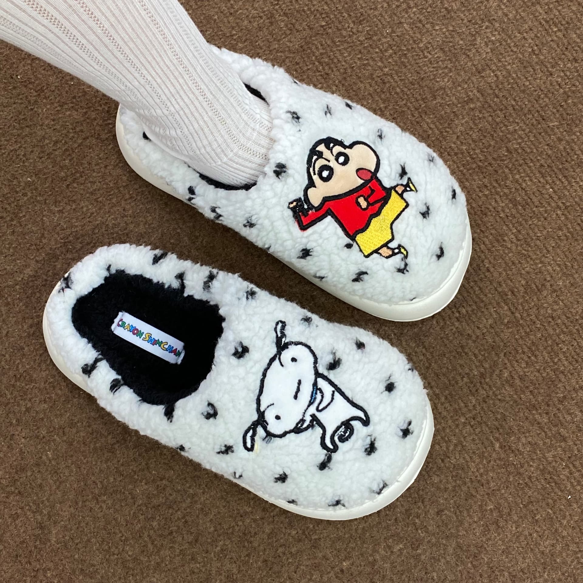 Crayon Shinchan Дом Хлопок Тапочки Белый - изображение 4