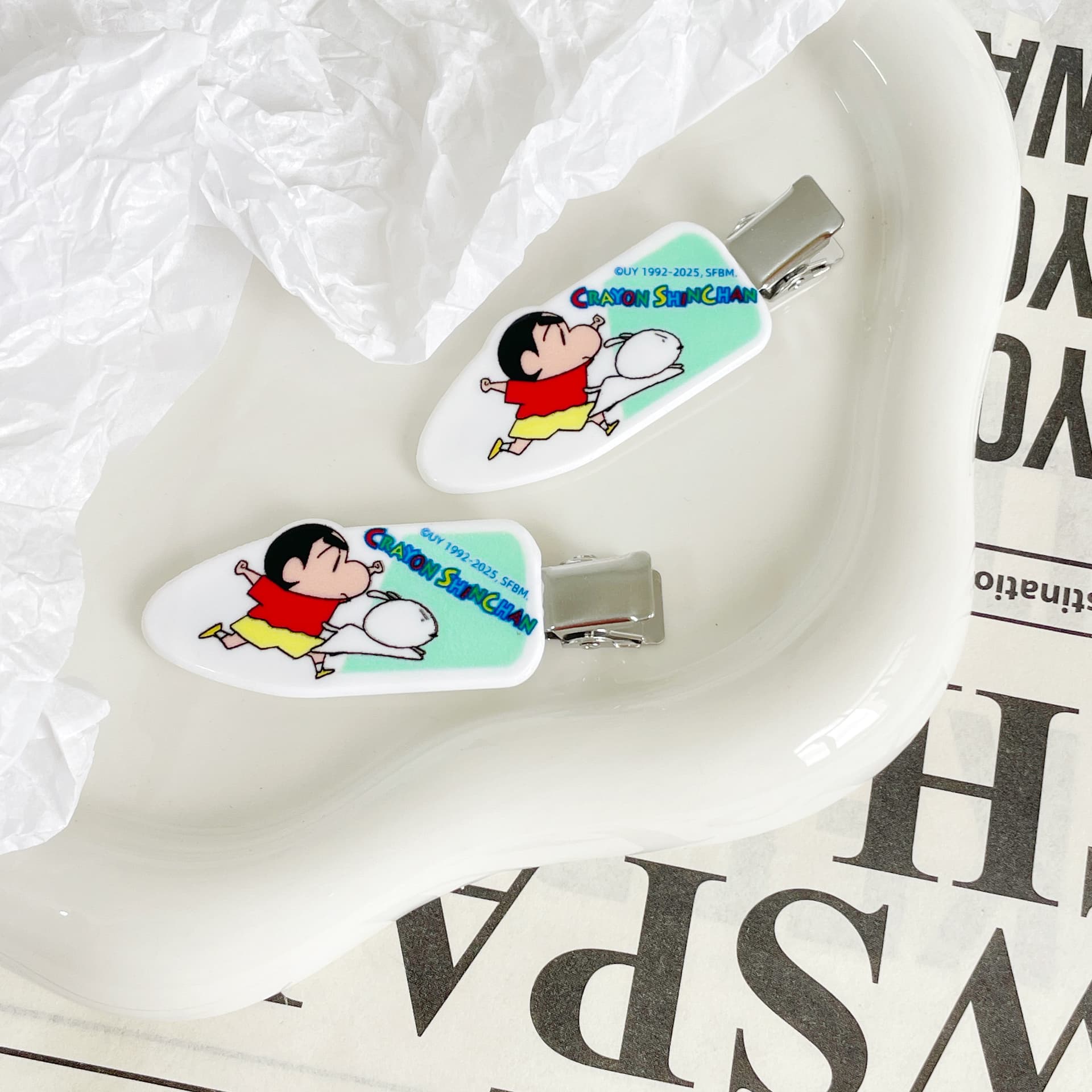 Заколка Crayon Shinchan Акриловые заколки для волос Женские - изображение 3