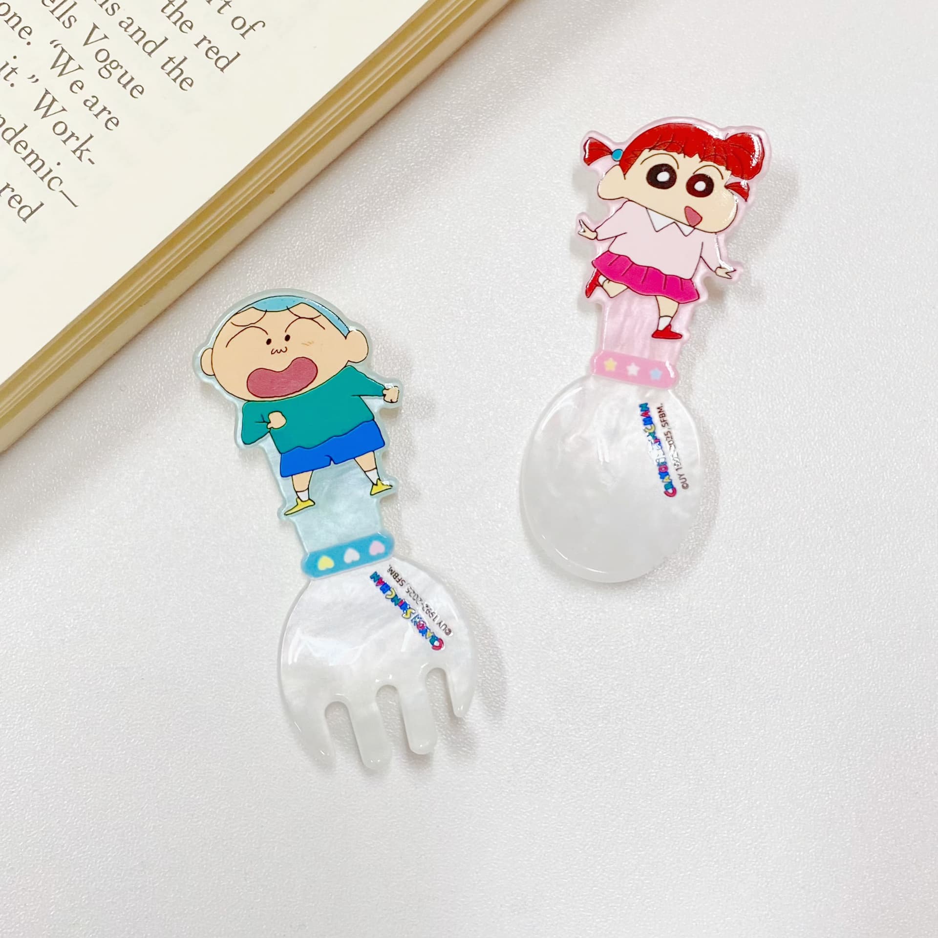 Заколка Crayon Shinchan Акриловые заколки для волос унисекс - изображение 5