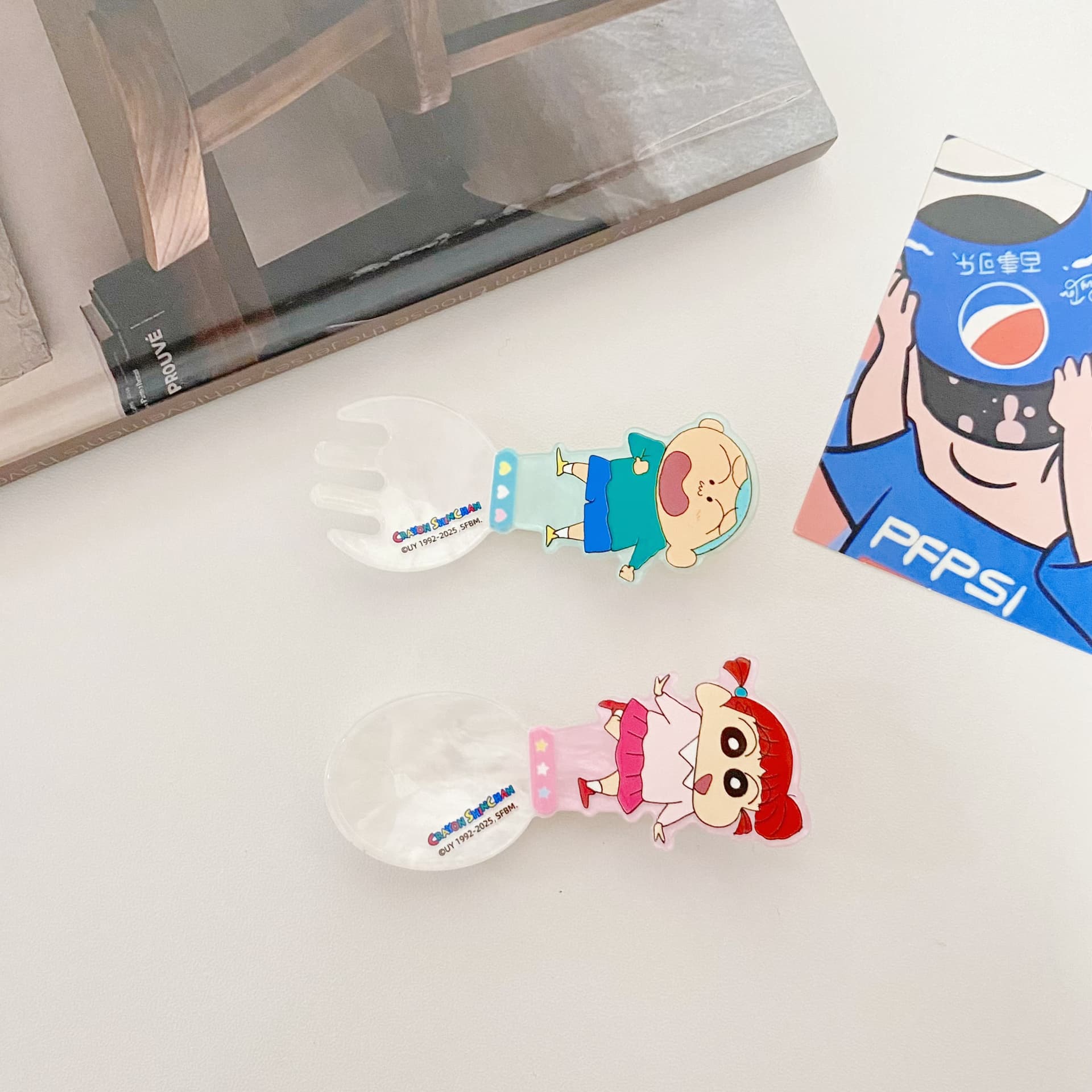 Заколка Crayon Shinchan Акриловые заколки для волос унисекс - изображение 4
